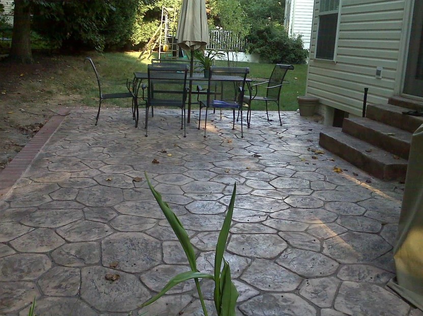 Prince William County VA Stamped Concrete Patio